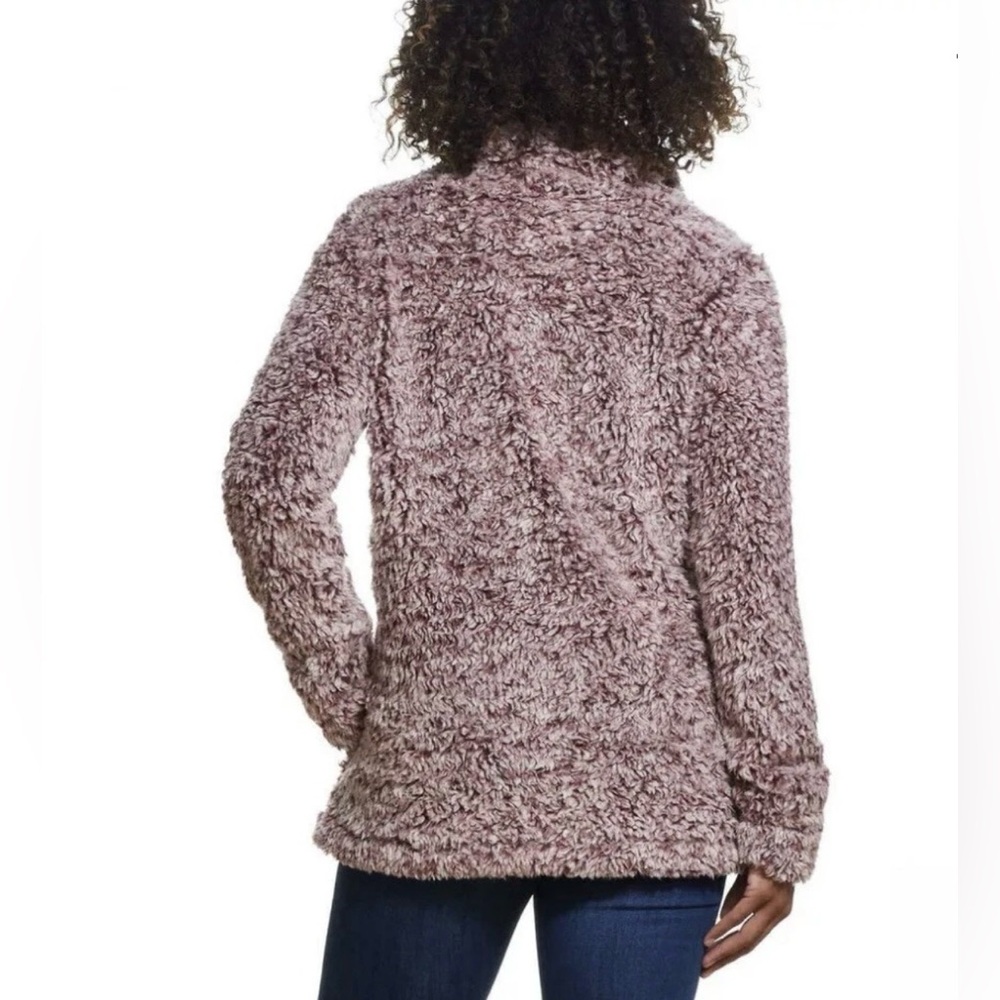 Weatherproof Vintage Sherpa Women’s Medium Pink Pullover Lightweight Lined